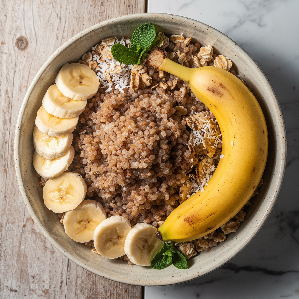 Banana Steel-cut oats Bowl #7
