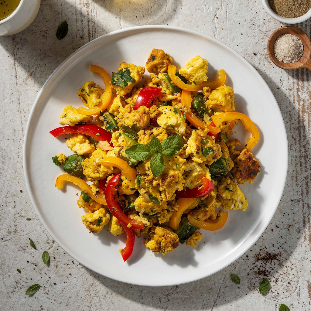 Eggs & Bell pepper Breakfast Scramble #8