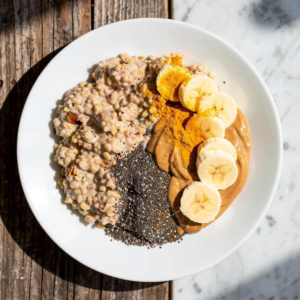 Banana Overnight Steel-cut oats #12