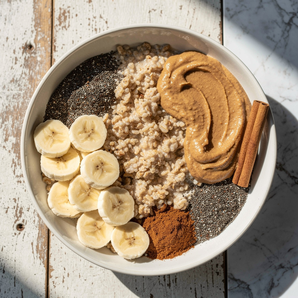 Banana Steel-cut oats Bowl #27