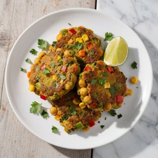 Vegetable Chickpea Fritters