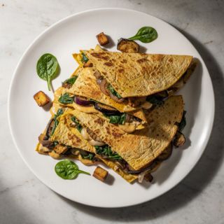 Vegan Spinach Quesadillas