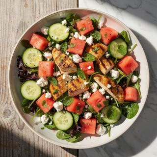 Grilled Chicken Watermelon Salad