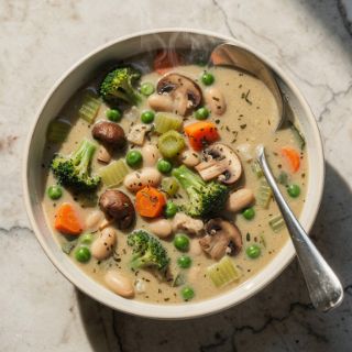 Vegetable Pot Pie Soup