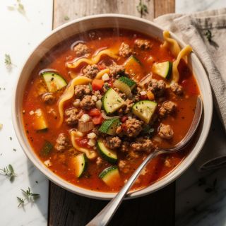 Instant Pot Ground Turkey Lasagna Soup