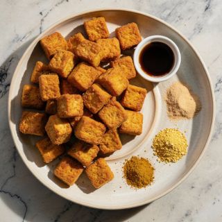 Crispy Air-Fried Tofu Nuggets