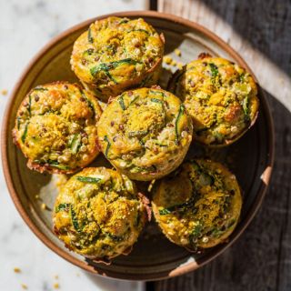 Vegan Quinoa Zucchini Frittata Muffins