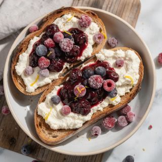 Whipped Tofu Ricotta Toast