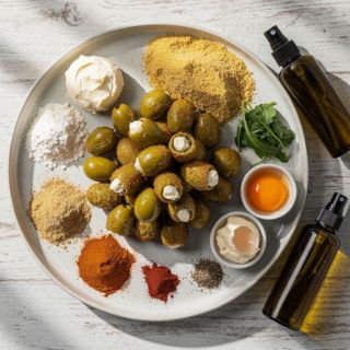 Crispy Stuffed Air Fryer Olives