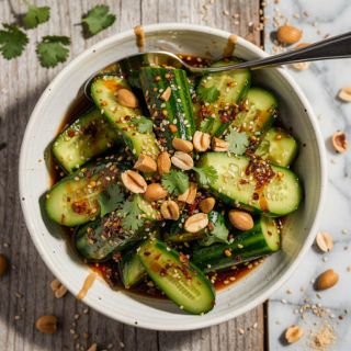 Peanut & Chili Oil Cucumber Salad