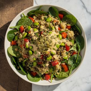 Protein-Packed Lentil Quinoa Salad