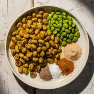 Roasted Edamame (Curry Version)