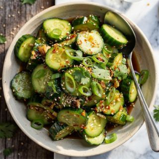 Smashed Cucumber Salad