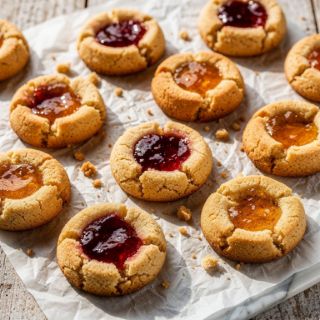 Almond Flour Thumbprint Cookies
