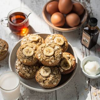 Oatmeal Banana Muffins
