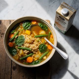 Easy Minestrone Soup (oil-free)