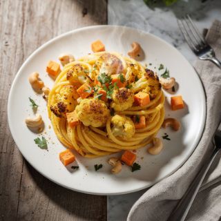 Baked Cauliflower Mac and Cheese