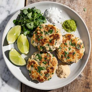Cilantro Lime Chicken Burgers