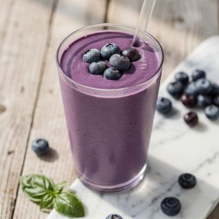 Blueberry Basil Weight Loss Smoothie