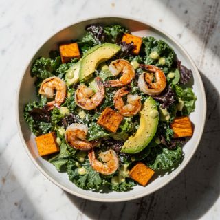 Caesar Salad with Shrimp