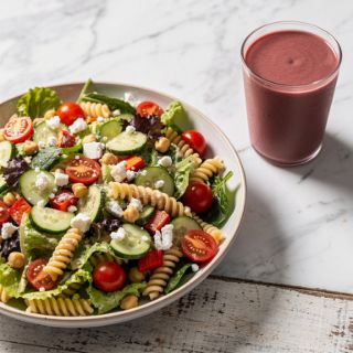 Greek Caesar Pasta Salad