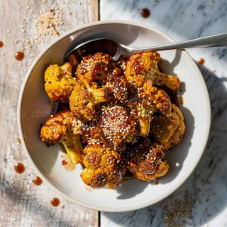 Teriyaki Sesame Cauliflower Bites (GF)