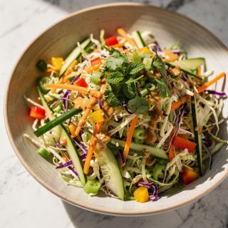 Thai Chopped Salad (With Peanut Dressing!)