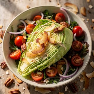 Wedge Salad (with coconut bacon!)