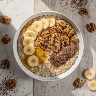 Banana Steel-cut oats Bowl #46